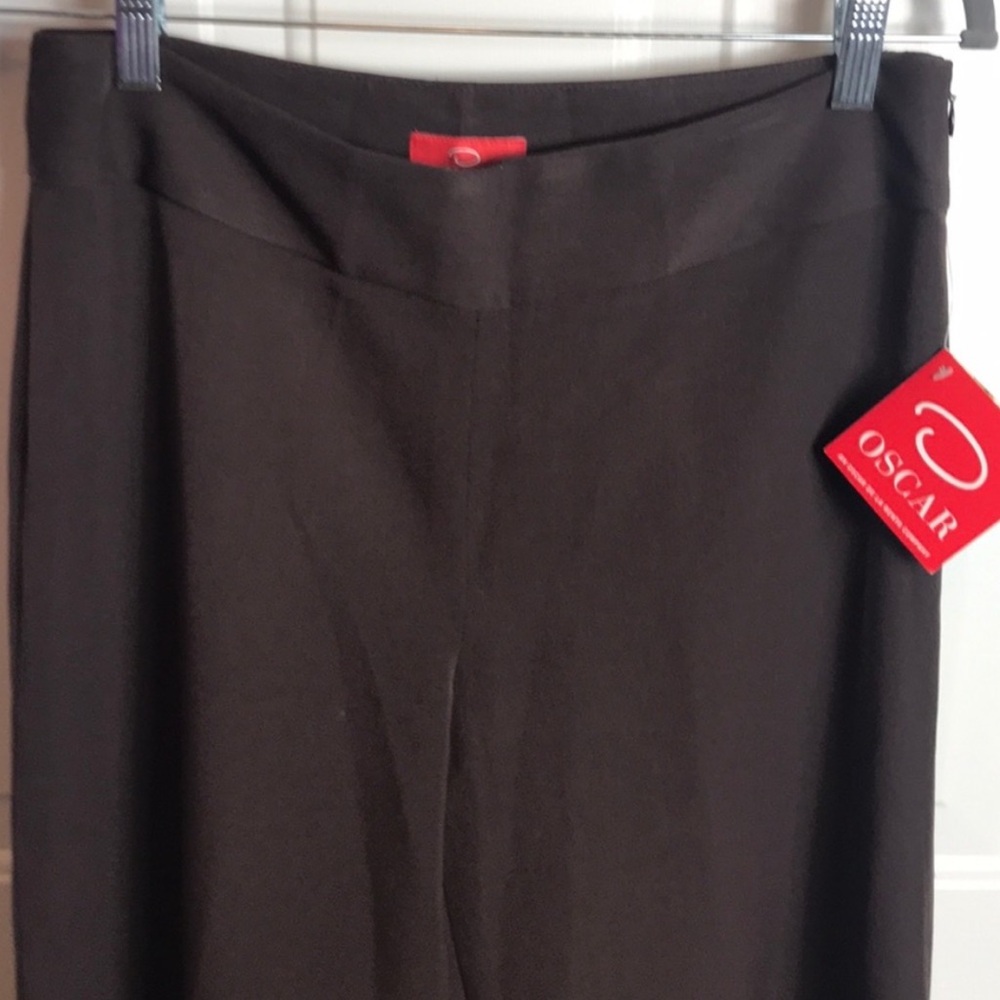 Oscar de la Renta Brown Wide Leg Pants - Picture 3 of 6